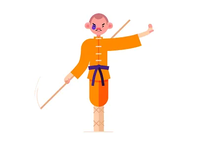 Drunken Master: Position #8 drunken fight fu kung master orange position shaolin