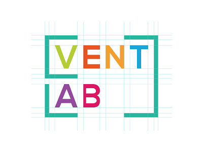 Eventlab Logo Design brackets brandmark colorful design eventlab logo