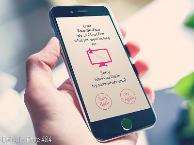 Four-Oh-Four 404 dailui error four oh four mockup