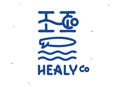 Healy.co logo surf waves