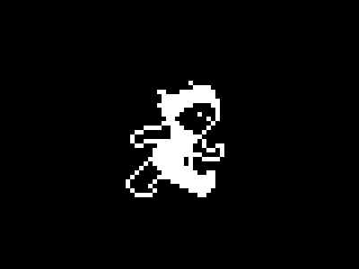 1bit animation 1 bit animation black and white pixel art pixels running