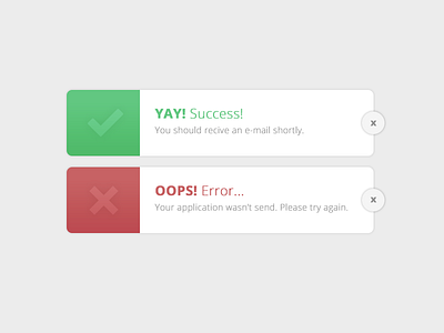 Flash Message 011 dailyui error flash message graphic oops success ui yay