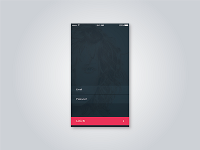 Log In Screen Concept app clean concept design in interface log minimal ui ux