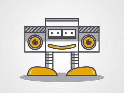 Liil Boom-Bot design goadventureclub illustration nashville robots screenprinting vector