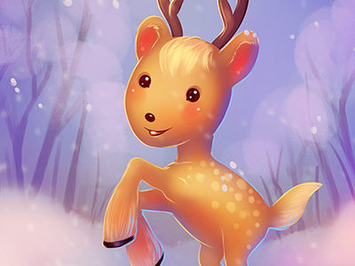 Winter time! animal cute reindeer snow winter