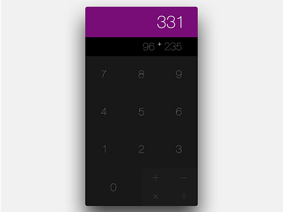 Daily UI day 4 - Calculator 004 calculator daily ui