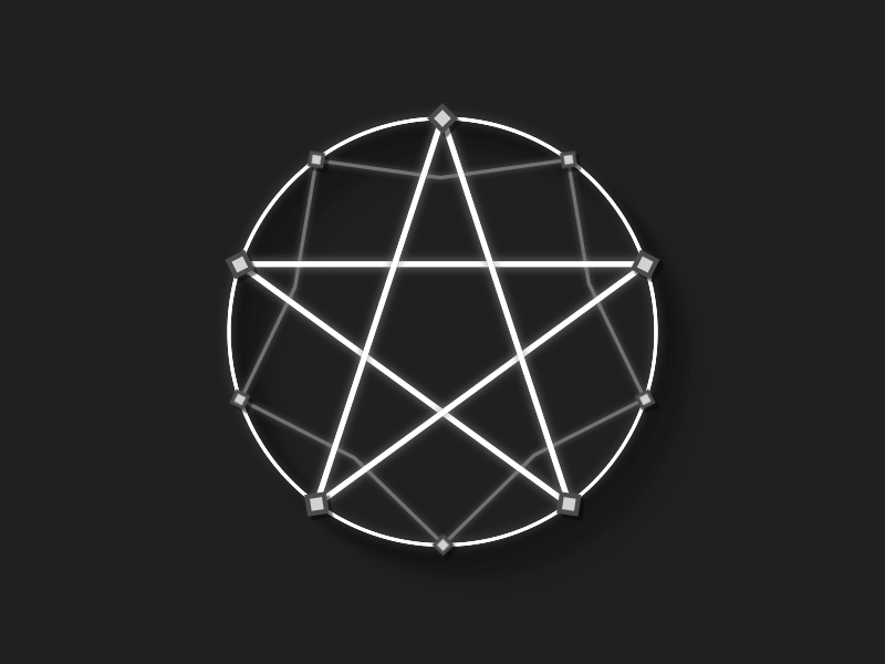 Pentagram after effects animation bezier design gif loop motion