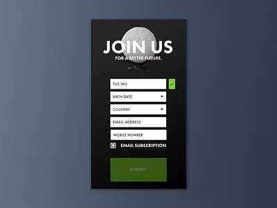 Sign Up - DailyUI#001 001 challenge dailyui day1 form minimal signup ui ux web website