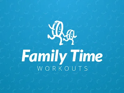 Family Time Branding chiled family illustration logo mother time training watch workouts