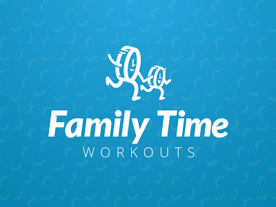 Family Time Branding chiled family illustration logo mother time training watch workouts