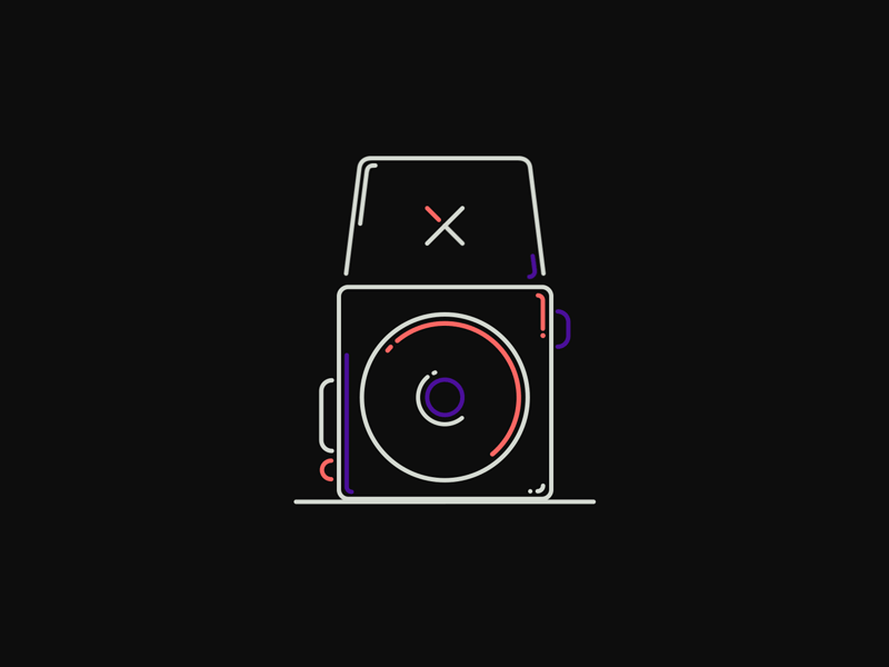 Camera Loop 2d after effects animation cameras line loop motion