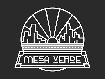 Mesa Verde epcot horizons illustration lines stamp walt disney world