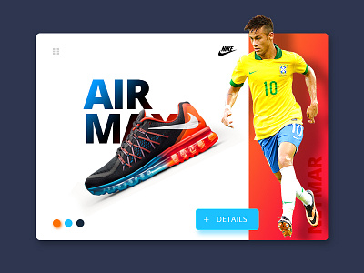 Player Shoes Details clean concept football modern nike orenge player red shoes ui