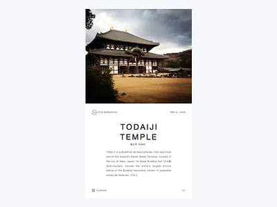 Japan Location Card Module card clean japan location minimal sketch travel ui vertical webcard webdesign widget