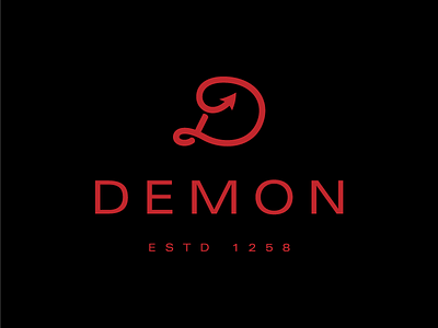 Day 25: Demon d demon devil halloween logo october