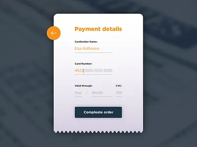 #2 Credit Card Checkout credit card daily ui