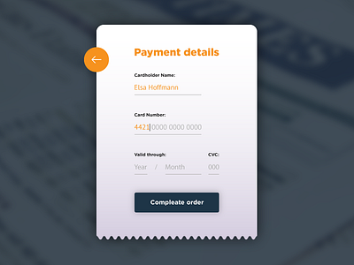 #2 Credit Card Checkout credit card daily ui