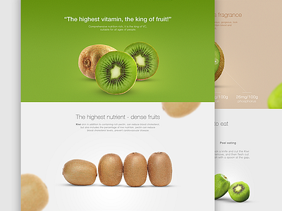 Kiwi fruit color design fruit kiwi ui