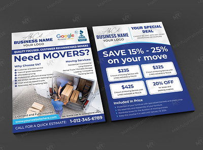 Moving Services Flyer Design best movers flyer