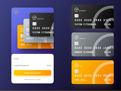 Sign Up for Clavis Card - Digital Wallet android crypto digital wallet ios mobile mobile app multicurrency payment ui ux wallet