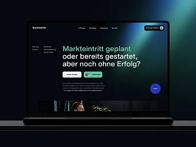 Brandwatcher Hero agency desktop hero marketing screen design ui design visual design website