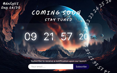 Daily UI 14 - Countdown Timer app branding design graphic design illustration logo ui ux vector website