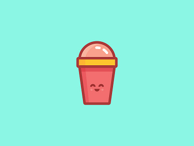 hee-haw cup cute ice cream icon sticker sweet