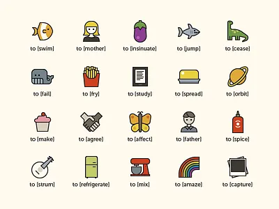 Avocado Expansion for to [icon] butterfly cupcake dinosaur eggplant fish icon iconography shark sriracha whale