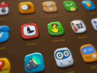 Theme icon_Stone 2014 cartoon huawei icon stone theme