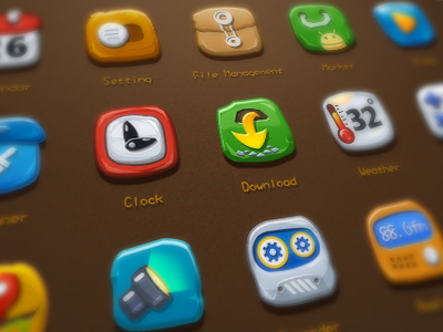 Theme icon_Stone 2014 cartoon huawei icon stone theme