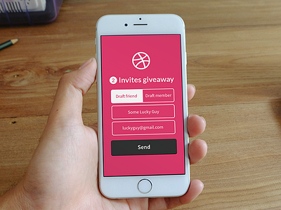 [CLOSED] 2 Invites Giveaway competition contest dribbble dribbble invite dribbble invites giveaway invite screen invites ios7 iphone