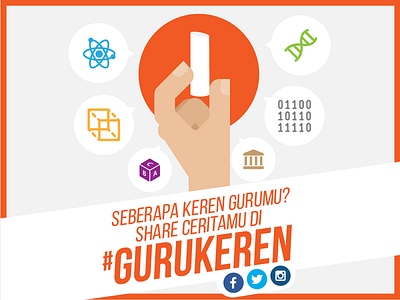 #GuruKeren awesome day education epic guru illustration keren poster teacher