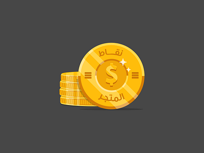 Golden Coins coin coins dollar sign gold golden money points store