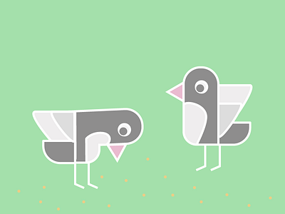 Barcelona iconography animal barcelona bcn bird design dove green icon illustration minimal