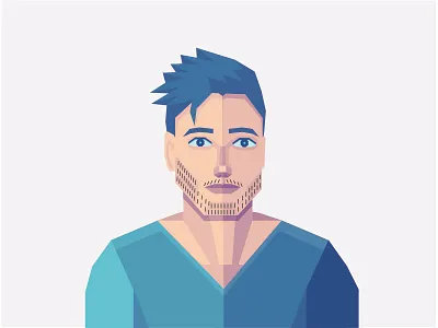 Geometric avatar draw geometric geometric avatar illustration portrait self portrait