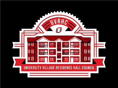 Residence Hall Council T-Shirt building college design dorm illustration logo shirt tshirt university