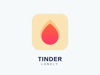 Tinder app fire line ticon tinder ui yellow
