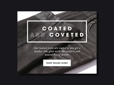 Joe Fresh - Waxed Denim black white denim joe fresh minimal product photography type