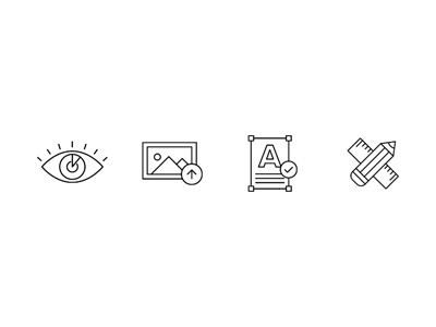 Icons eye icon image line tools type