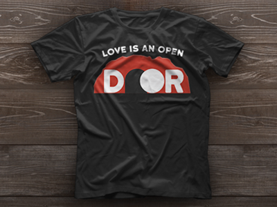 Love Is An Open Door christian easter resurrection t shirt