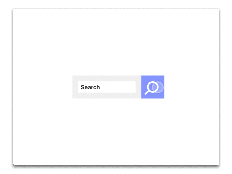 Search Button Test animation principle rebound test ui