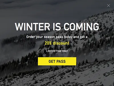 Pop Up / Overlay button cta dailyui element flat interface overlay pop up user widget