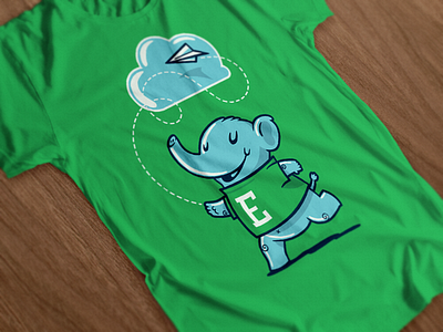 Kids T-Shirt elephant evernote fun illustration kids