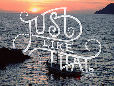 Just Like That hand lettering just like that lettering quote