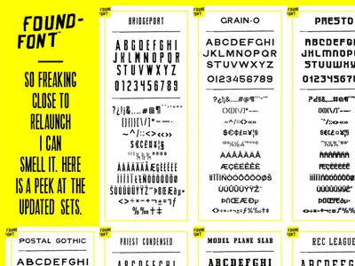 FoundFont™ relaunch preview.