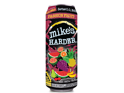 Mikes Hardlemonade Fan Can Design art design fruit illustration lemonade passion