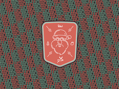 Ho Ho Ho - Santa Pattern christmas ho ho ho holidays new year santa stag tree