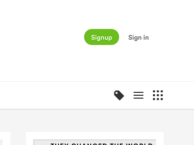 Signup Sign in buttons cta header signin signup