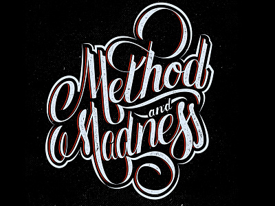 Method & Madness brushscript handlettering lettering script typographer