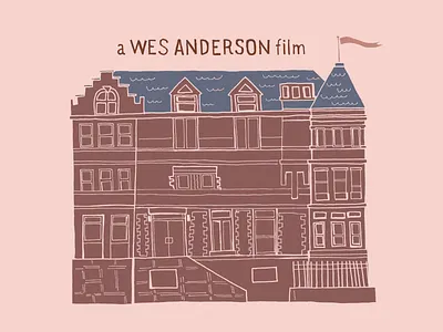 a Wes Anderson film anderson film illustration movie royal tenenbaums wes